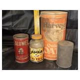 Vintage kitchen tins and jars