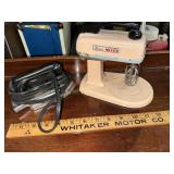 Vintage 1950s mixee-mixer toy kitchen mixer and