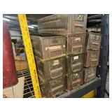 Group of cool metal file drawers great for