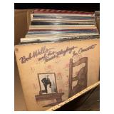 Box of vinyl records misc genres