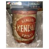 Vintage 5lb Kendall Kenlube grease can cannot be