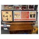 AC DELCO shop clock