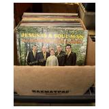 Box of vinyls records gospel/inspirational and