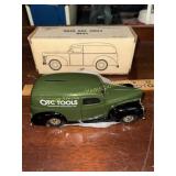 Die cast OTC Tools delivery truck coin bank