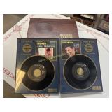 2 vintage framed Elvis Presley certified gold