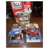 Hotwheels and other car in original packaging