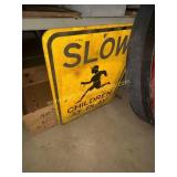 Slow children at play sign