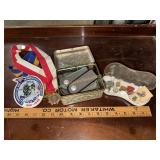 Collection of vintage military memorabilia
