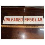 Vintage metal service station regular and