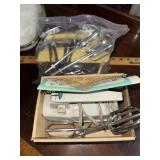 2 vintage kitchen hand mixers