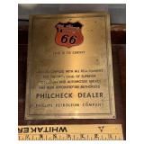 Vintage Phillips 66 gas oil Philcheck dealer
