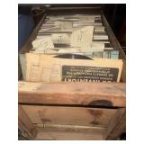 Crate of vinyl records misc genres