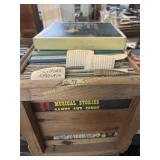 Crate of vinyl records misc genres