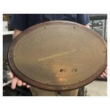 1963 Japanese brass ship builders plate