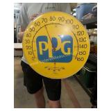 Vintage 18in PPG Paints advertising thermometer