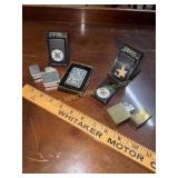 Collection of 5 Zippo lighters