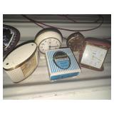 Collection of small clocks
