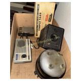 Vintage cameras and more in box