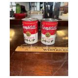2 Campbellï¿½s tomato soup coin banks