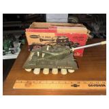 Remco light bulldog tank with original box as