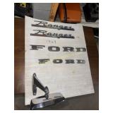 1969 ford ranger emblem set and mirror