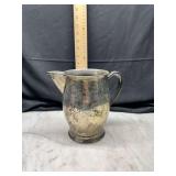 Silver Plated Metal Pitcher