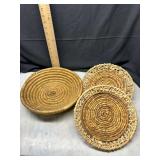 Woven Coil Baskets Set of Three