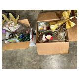 Box Lot Holiday Decor And Plush Items