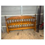 Wooden Spindle Bed Headboard with Rails