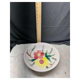 Floral Painted Serving Bowl