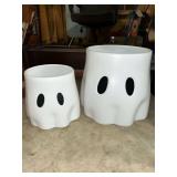 Set of Two Ghost Plant Pots