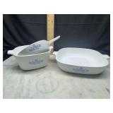 Corelle Blue Cornflower Bakeware Set of Three