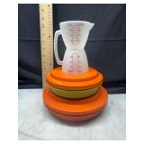 Tupperware Measuring Pitcher and Storage Containers