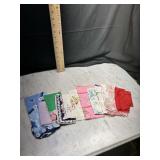 Assorted vintage Handkerchiefs Lot of 10