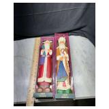 Grandeur Noel Santa Figurines France and Russia Set in Original Boxes