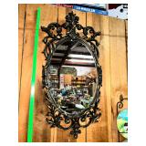Ornate Scrollwork Wall Mirror