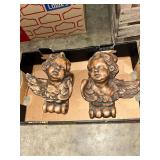 Pair of Cherub Wall Brackets