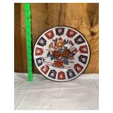Imari Plate With Brass Rim