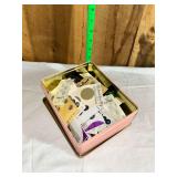 Assorted Sewing Buttons in Tin