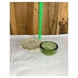 Lot of Two Glass Ashtrays