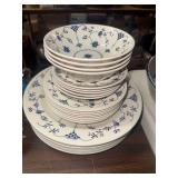 Churchill Blue and White 23 Pcs Dinnerware Set