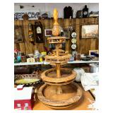 Carved Wooden Four-Tier Display Stand