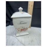Farine Kitchen Canister with Lid