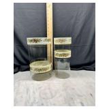 Pyrex Spice O Life Glass Canisters Set of Two