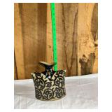 Ceramic Scroll-Patterned Vase