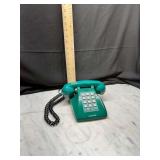 Lonestar Green Desk Telephone with Black Cord