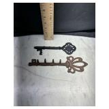 Cast Iron Key Shaped Wall Hooks