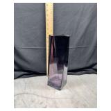 Purple Glass Geometric Vase