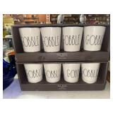 Rae Dunn Thanksgiving Gobble Melamine Tumblers Set of Eight