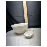 vintage country goose Mixing Bowl and spoon rest